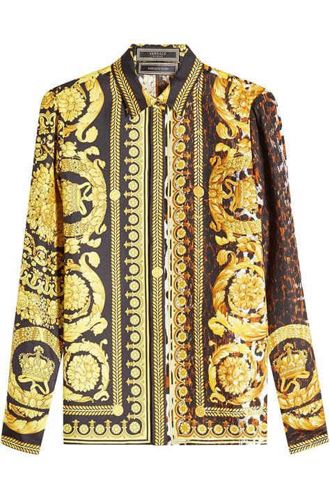 versace print blouse womens|Versace tops women on sale.